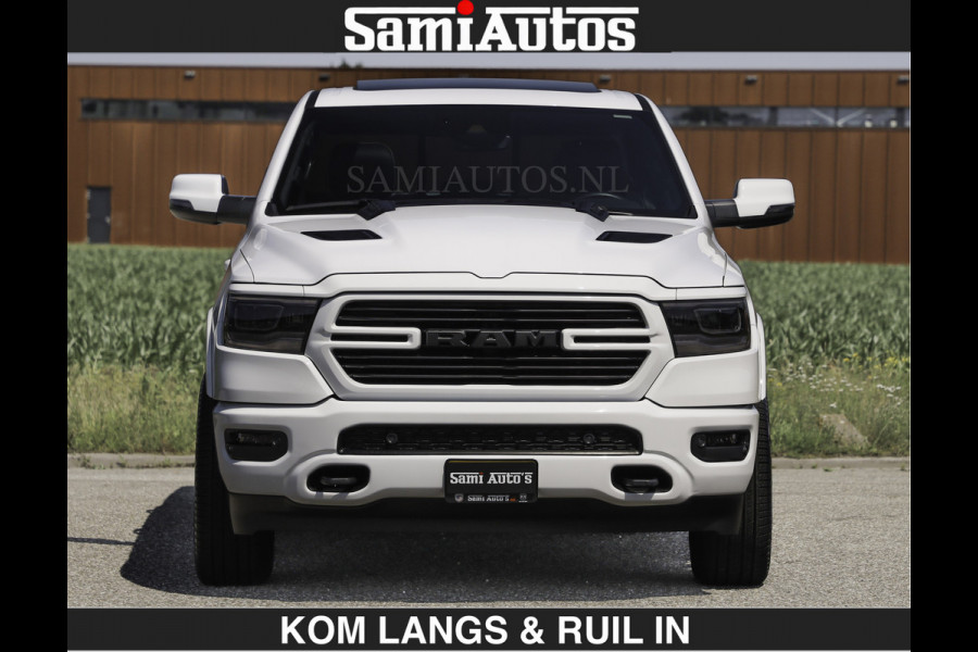 Dodge Ram DEMO | SPORT V8 5.7 402PK | €69950,- excl | Krachtige Hemi | Panorama Dak | 12' Scherm Comfortabele Dubbele Cabine met Royale 5 Zitplaatsen | NIEUW EN BPM vrij | Nu Leverbaar uit Voorraad | Nr 2529 - 1277 | De specialist in Amerikaanse pick‑ups in Nederland en Europa.