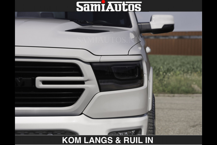 Dodge Ram DEMO | SPORT V8 5.7 402PK | €69950,- excl | Krachtige Hemi | Panorama Dak | 12' Scherm Comfortabele Dubbele Cabine met Royale 5 Zitplaatsen | NIEUW EN BPM vrij | Nu Leverbaar uit Voorraad | Nr 2529 - 1277 | De specialist in Amerikaanse pick‑ups in Nederland en Europa.