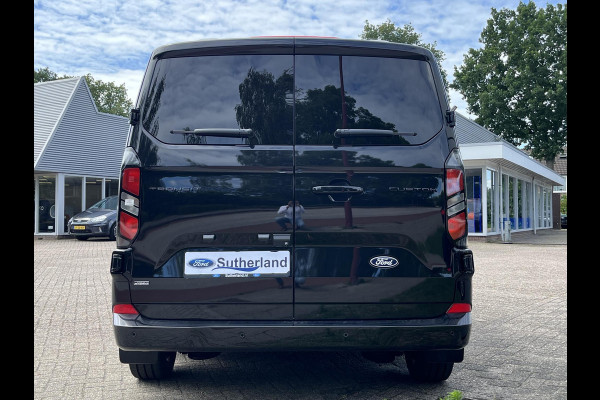 Ford Transit Custom 320 2.5 PHEV L2H1 Black Platinum DC 233pk | Dubbele cabine leder | DEMO | Full led | Dubbele zij-schuifdeur | Full options