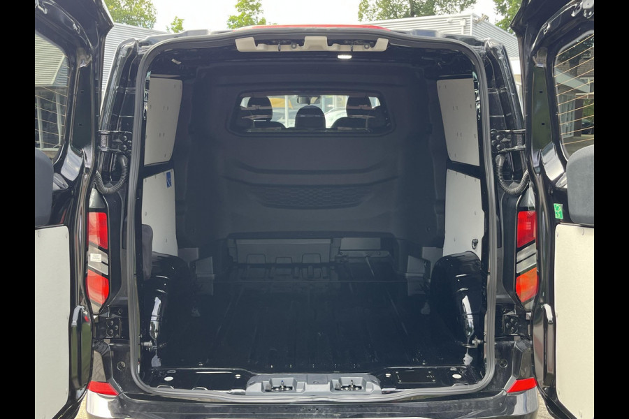 Ford Transit Custom 320 2.5 PHEV L2H1 Black Platinum DC 233pk | Dubbele cabine leder | DEMO | Full led | Dubbele zij-schuifdeur | Full options