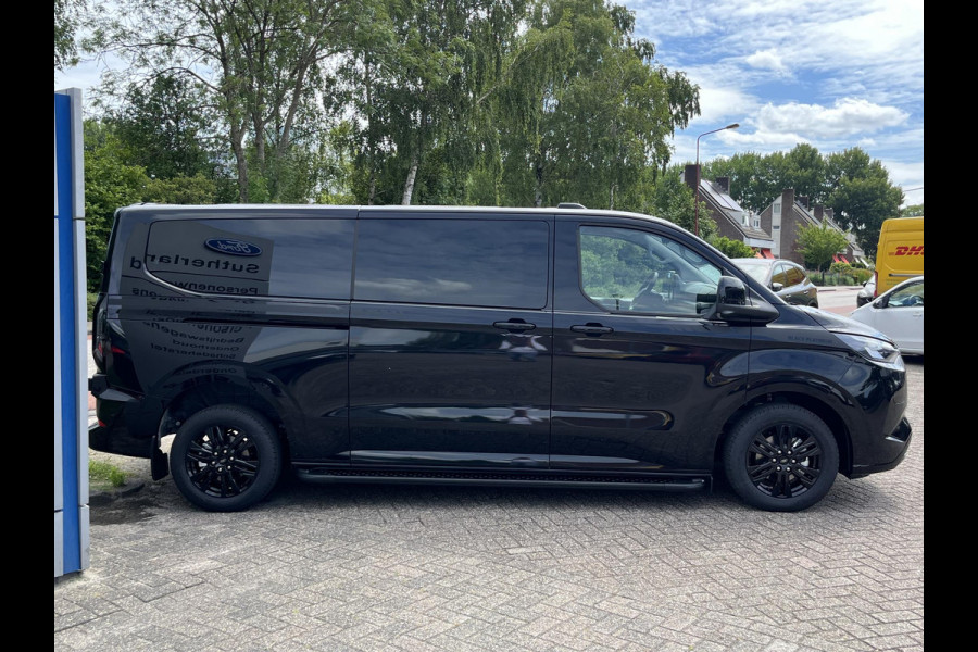 Ford Transit Custom 320 2.5 PHEV L2H1 Black Platinum DC 233pk | Dubbele cabine leder | DEMO | Full led | Dubbele zij-schuifdeur | Full options