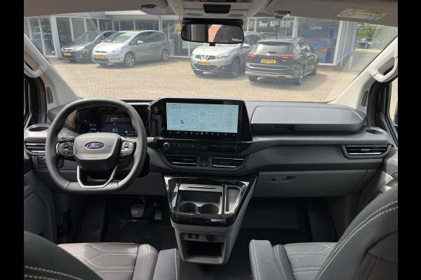 Ford Transit Custom 320 2.5 PHEV L2H1 Black Platinum DC 233pk | Dubbele cabine leder | DEMO | Full led | Dubbele zij-schuifdeur | Full options