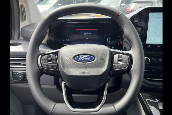 Ford Transit Custom 320 2.5 PHEV L2H1 Black Platinum DC 233pk | Dubbele cabine leder | DEMO | Full led | Dubbele zij-schuifdeur | Full options