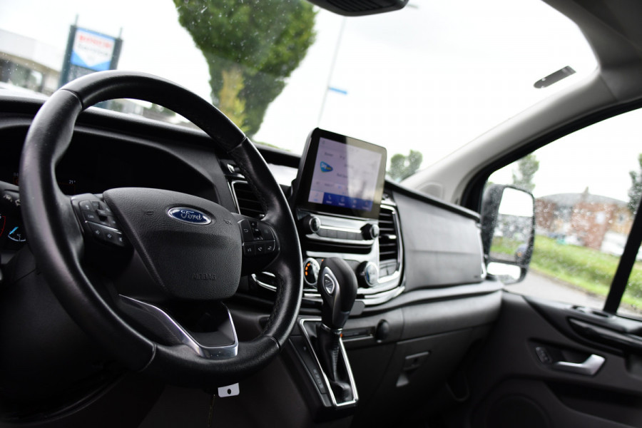 Ford Transit Custom 320 2.0 TDCI L1H1 Sport Adaptieve Cruise, Camera, Carplay, Leder, 2 x Schuifdeur, LED, Automaat, Stoelverwarming, Uniek!