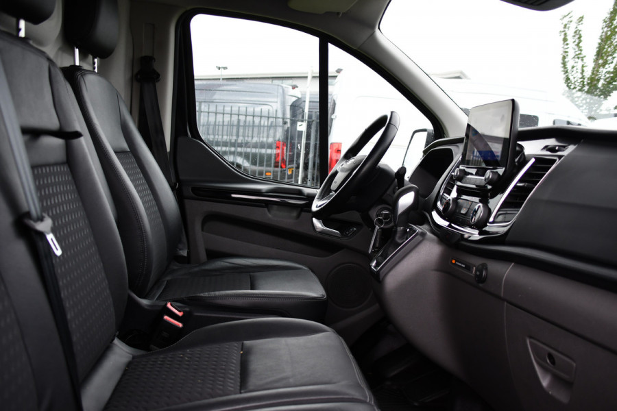 Ford Transit Custom 320 2.0 TDCI L1H1 Sport Adaptieve Cruise, Camera, Carplay, Leder, 2 x Schuifdeur, LED, Automaat, Stoelverwarming, Uniek!