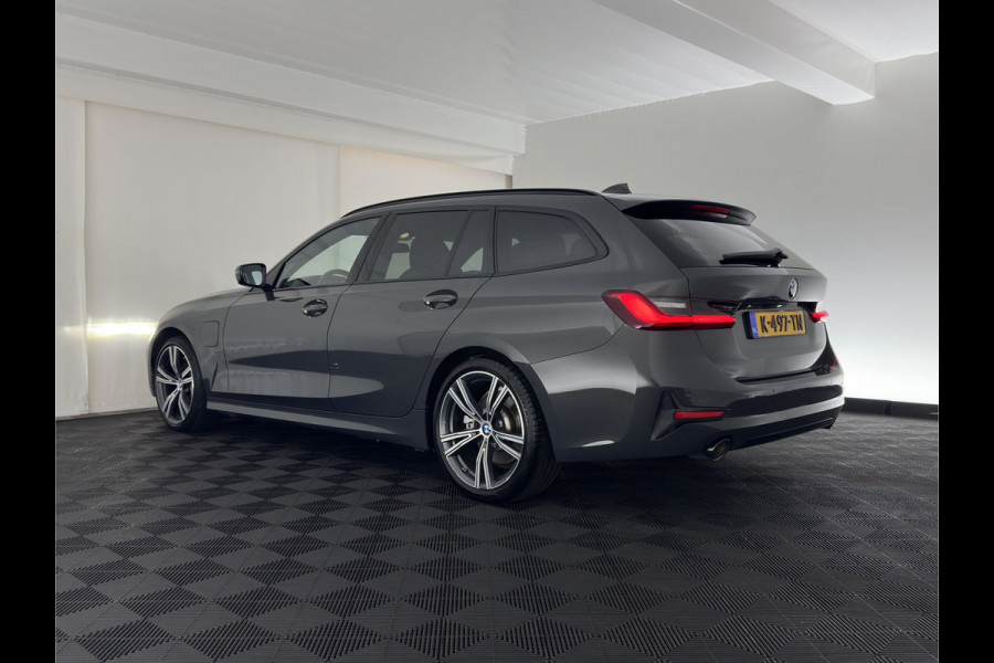 BMW 3 Serie Touring 330e Sportline High Executive (Plug-in) {SoH-91%} (INCL-BTW) Aut. *LEATHER | FULL-LED | HEATED-SPORTSEATS | HIFI-SOUND | NAVI-FULLMAP | DAB+ | DIGI-COCKPIT | PRIVACY-GLASS | AMBIENTLIGHT | ECC | PDC | CRUISE | SHIFT-PADDLES | 19"ALU*