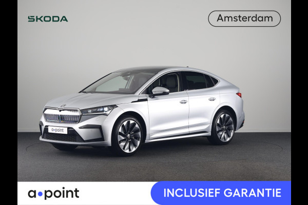 Škoda Enyaq Coupé 80 204pk Business Edition Plus | Leder | Crystal face | Head up | Panoramadak | 21 inch | Business Upgrade pakket | Apple Carplay/Android Auto | Cruise control adaptief | Dodehoek detectie |  Matrix LED koplampen | Navigatiesysteem full map | Voorstoelen verwarmd