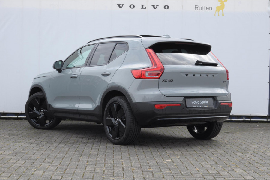 Volvo XC40 B4 211PK Automaat Plus Black Edition / Adaptive cruise control / Trekhaak / Elektrische stoelen / Harman Kardon audio / Pilot assist / BLIS / Stoel en stuur verwarming / Elektrische achterklep / Parkeersensoren met 360 camera / Google infotainment