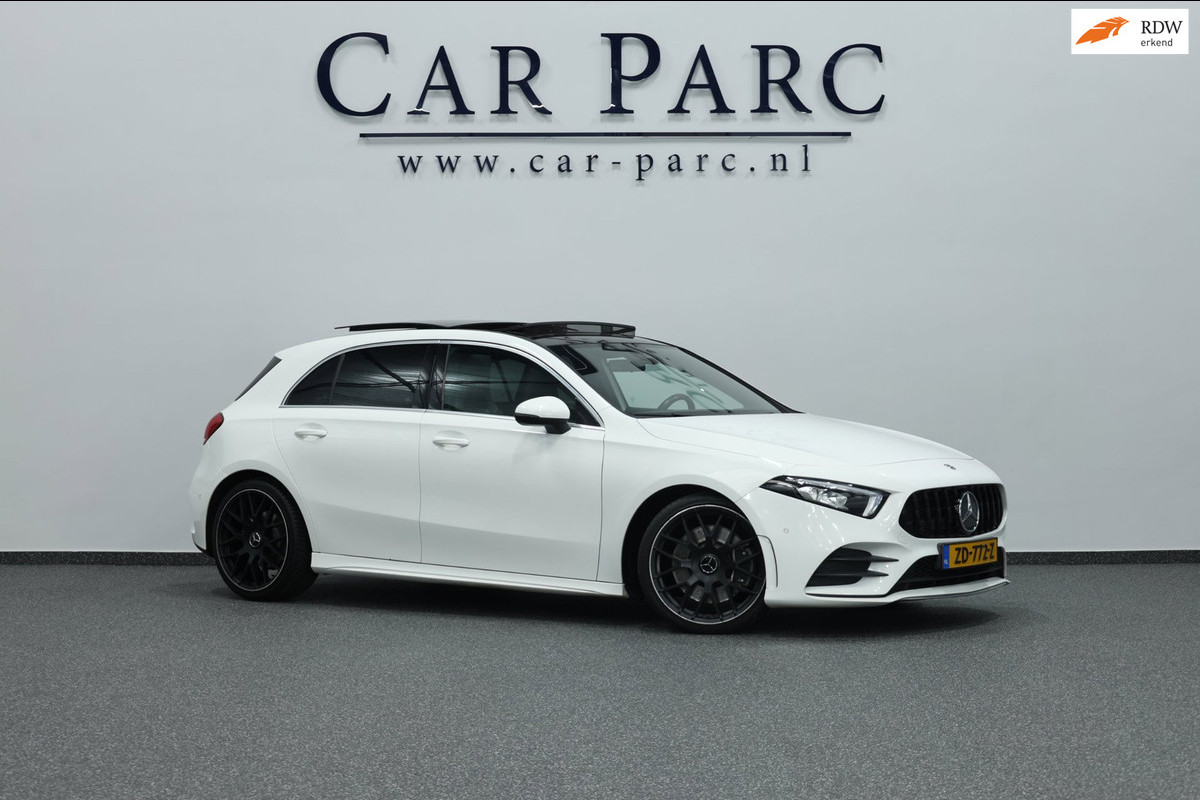 Mercedes-Benz A-Klasse 250 AMG Line LED/SFEER/PANO/HALF LEER+S.VERWARMING/19" LMV/PDC/CRUISE/ECC/12 MND GARANTIE!