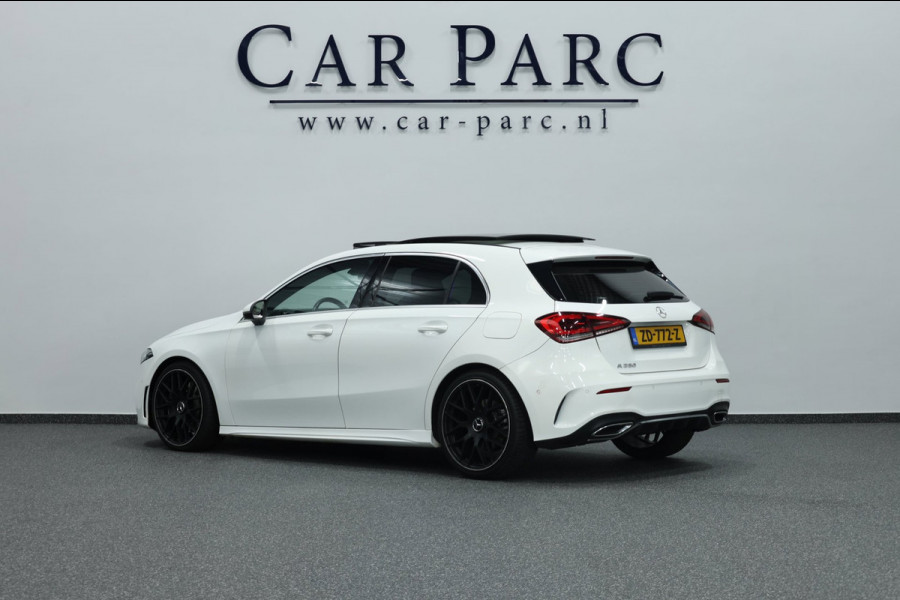 Mercedes-Benz A-Klasse 250 AMG Line LED/SFEER/PANO/HALF LEER+S.VERWARMING/19" LMV/PDC/CRUISE/ECC/12 MND GARANTIE!