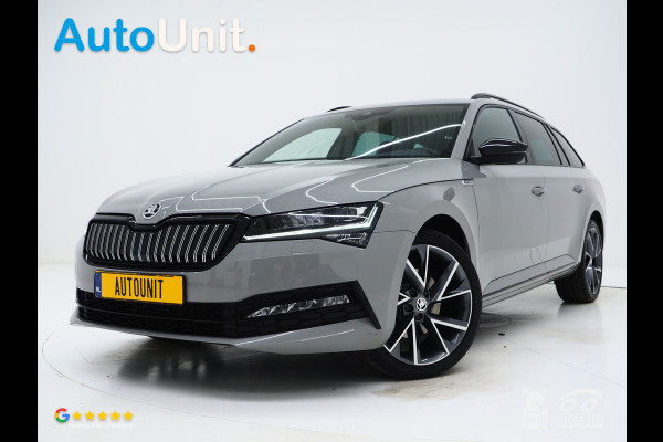 Škoda Superb Combi 1.4 TSI iV Sportline | Leder/Alcantara | Trekhaak | Carbon | Memory | Sfeerlicht | Keyless | Adaptive Cruise