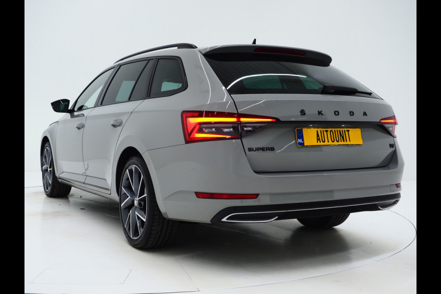 Škoda Superb Combi 1.4 TSI iV Sportline | Leder/Alcantara | Trekhaak | Carbon | Memory | Sfeerlicht | Keyless | Adaptive Cruise