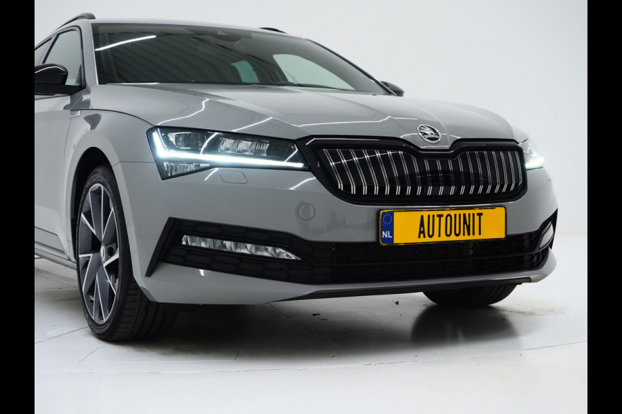 Škoda Superb Combi 1.4 TSI iV Sportline | Leder/Alcantara | Trekhaak | Carbon | Memory | Sfeerlicht | Keyless | Adaptive Cruise