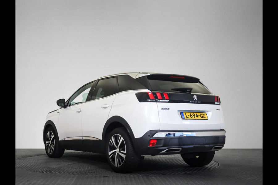 Peugeot 3008 BWJ 2018 | 1.6T 165PK GT Line AUTOMAAT | CLIMA | NAVI | LEDER/STOF | STOELVERW | TWO TONE | CARPLAY | PDC 2X | 18'' LMV