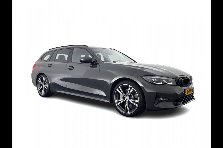 BMW 3 Serie Touring 330e Sportline High Executive (Plug-in) {SoH-91%} (INCL-BTW) Aut. *LEATHER | FULL-LED | HEATED-SPORTSEATS | HIFI-SOUND | NAVI-FULLMAP | DAB+ | DIGI-COCKPIT | PRIVACY-GLASS | AMBIENTLIGHT | ECC | PDC | CRUISE | SHIFT-PADDLES | 19"ALU*