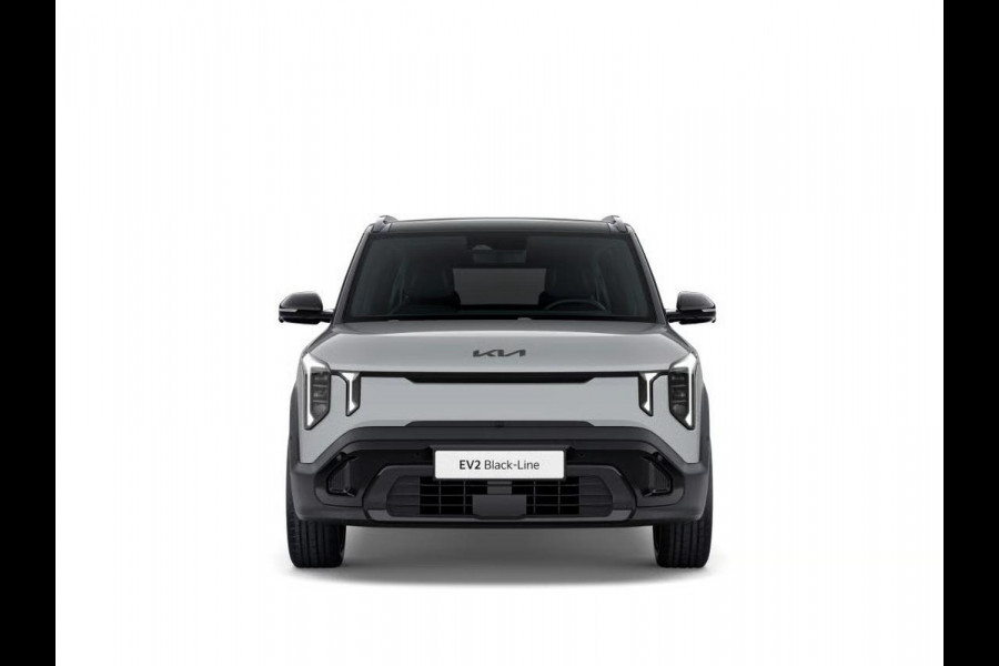 Kia EV2 Black-Line 61 kWh | 5p. | Actieprijs* | Navi. | Clima. | Adapt. Cruise | Stoel&Stuur Verwarming | Dakrails | 15L Frunk | Harman Kardon | Glazen Kanteldak | Vegan Lederen Stoelbekleding 'Black-Line' | Dodehoekcamera