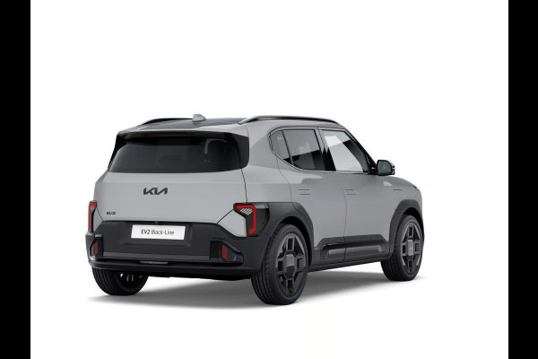 Kia EV2 Black-Line 61 kWh | 5p. | Actieprijs* | Navi. | Clima. | Adapt. Cruise | Stoel&Stuur Verwarming | Dakrails | 15L Frunk | Harman Kardon | Glazen Kanteldak | Vegan Lederen Stoelbekleding 'Black-Line' | Dodehoekcamera