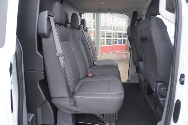 Ford Transit Custom 320L 2.0 TDCI 170PK L2H1 Limited DubbelCabine Automaat Schuifdeur L/R Nr. V093 | Airco | Adap.Cruise | Navi | 360 Camera / 19 inch LM Velgen DEMO