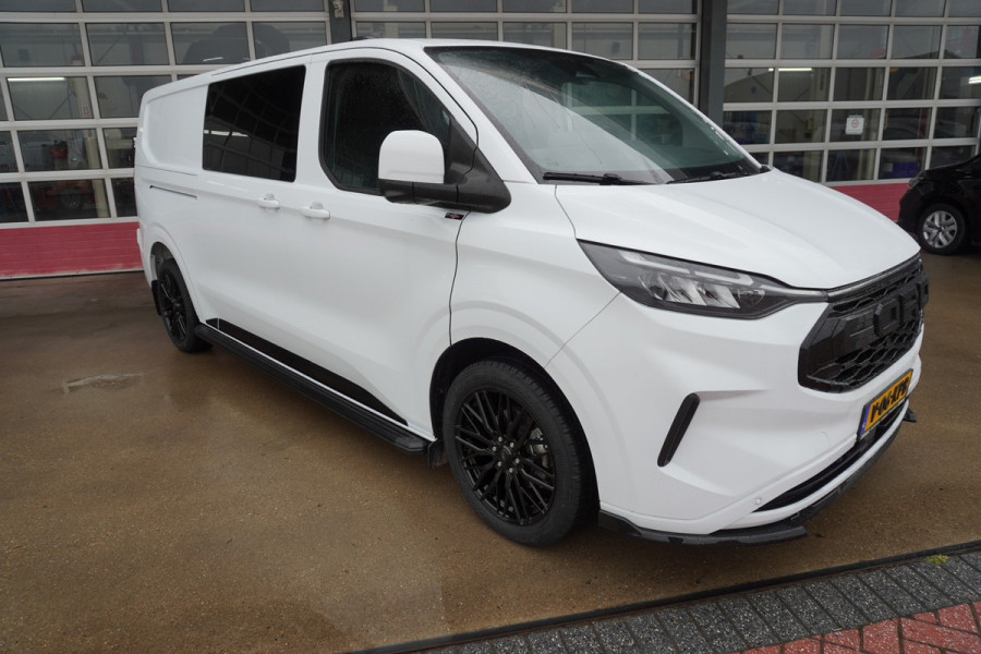 Ford Transit Custom 320L 2.0 TDCI 170PK L2H1 Limited DubbelCabine Automaat Schuifdeur L/R Nr. V093 | Airco | Adap.Cruise | Navi | 360 Camera / 19 inch LM Velgen DEMO