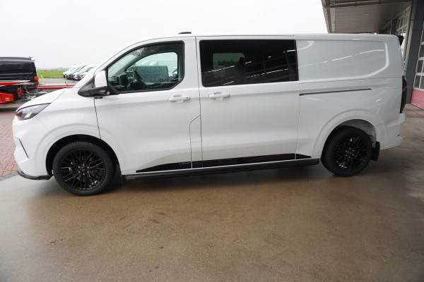 Ford Transit Custom 320L 2.0 TDCI 170PK L2H1 Limited DubbelCabine Automaat Schuifdeur L/R Nr. V093 | Airco | Adap.Cruise | Navi | 360 Camera / 19 inch LM Velgen DEMO