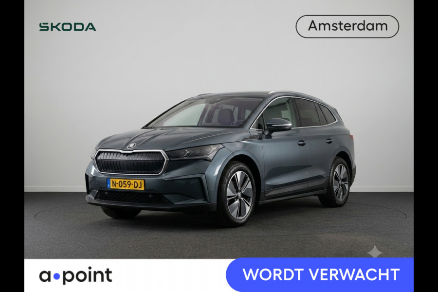 Škoda ENYAQ iV 80 204 pk | SOH 93,64% | Navigatie | Parkeersensoren | Achteruitrijcamera | Lederen bekleding | Head-up display | Stoelverwarming v/a | Elektr. bestuurdersstoel met geheugen |