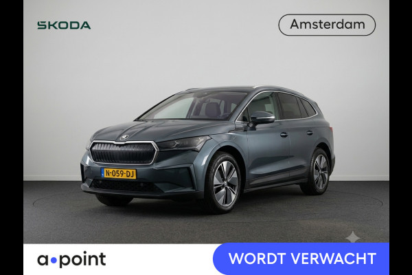 Škoda ENYAQ iV 80 204 pk | SOH 93,64% | Navigatie | Parkeersensoren | Achteruitrijcamera | Lederen bekleding | Head-up display | Stoelverwarming v/a | Elektr. bestuurdersstoel met geheugen |