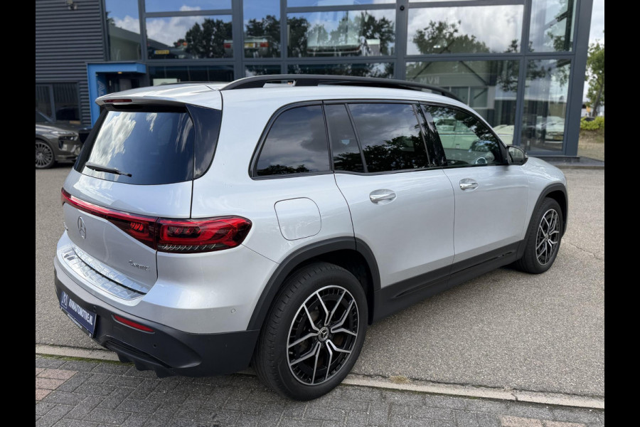 Mercedes-Benz EQB 300 4MATIC AMG Line 7p. 67 kWh | SOH 98% | NIGHT PAKKET | 360 CAMERA| 7 PERSOONS | RIJKLAAR + 12 MND BOVAG GARANTIE | STOEL VERWARMING | DODE HOEK |