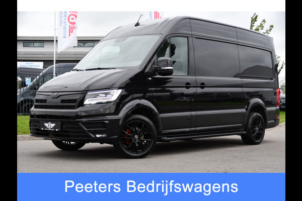 MAN TGE 3.180 35 2.0 L3H3 Black Edition Full Options! Adaptieve Cruise, Camera, Carplay, LED, 2 x Schuifdeur, Leder, Clima, Stoelverwarming, Automaat, 177pk, Uniek!