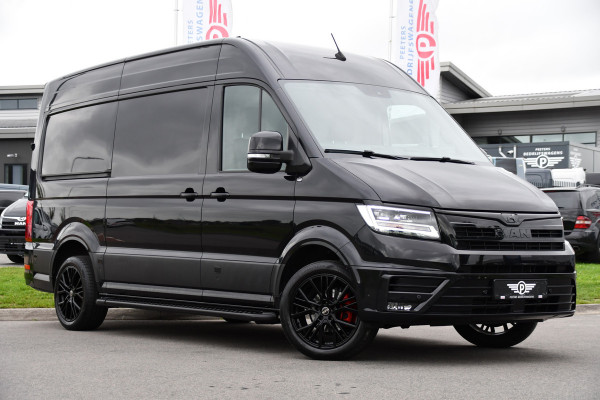 MAN TGE 3.180 35 2.0 L3H3 Black Edition Full Options! Adaptieve Cruise, Camera, Carplay, LED, 2 x Schuifdeur, Leder, Clima, Stoelverwarming, Automaat, 177pk, Uniek!