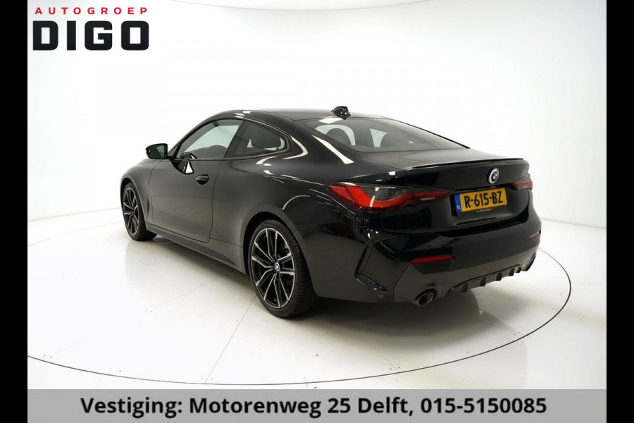 BMW 4 Serie Coupé 420i High Executive M-Pakket GARANTIE TOT 07-2032* . PANORAMA-DAK . PARKEERSENSOREN VOOR & ACHTER . STOELVERWARMING . 1E EIGENAAR! .
