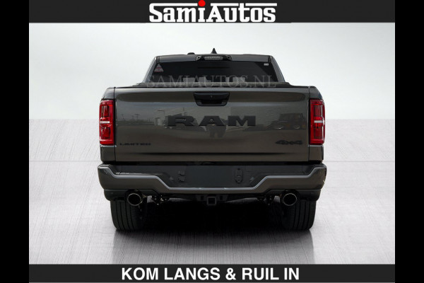 Dodge Ram LIMITED 2027 5.7 V8 HEMI | MAXIMAAL UITGERUST | NIEUWE KLEUR Granite Crystal Pearl met Ebony Red interior seats | DUBBELE CABINE | 5 PERSOONS | DC | Allernieuwste Limited 2027 in nieuwe kleur Granite Crystal Pearl  – volledig uitgerust met alle opties.