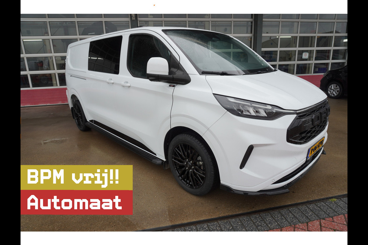 Ford Transit Custom 320L 2.0 TDCI 170PK L2H1 Limited DubbelCabine Automaat Schuifdeur L/R Nr. V093 | Airco | Adap.Cruise | Navi | 360 Camera / 19 inch LM Velgen DEMO