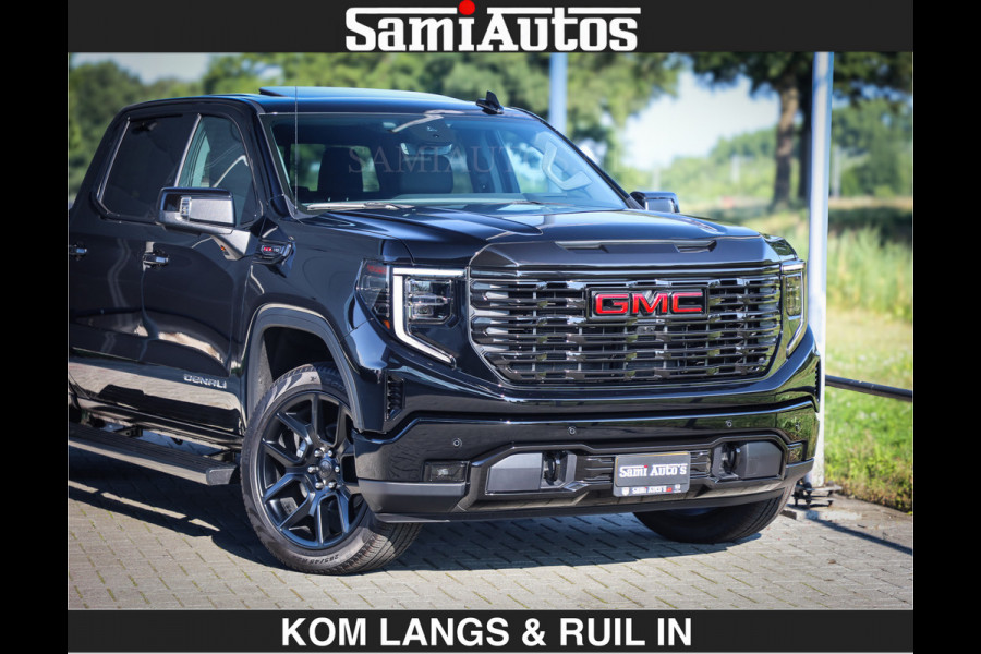 GMC Sierra DENALI 6.2 V8 426PK Full Option | De Meest Luxe Pick-Up in zijn Klasse | Comfortabele Dubbele Cabine met Royale 5 Zitplaatsen | BPM vrij | Nu Leverbaar uit Voorraad | Voorraad Nr 2058 | De specialist in Amerikaanse pick‑ups in Nederland en Europa.