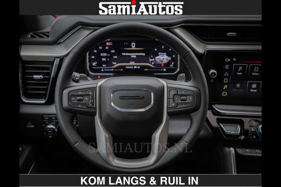 GMC Sierra DENALI 6.2 V8 426PK Full Option | De Meest Luxe Pick-Up in zijn Klasse | Comfortabele Dubbele Cabine met Royale 5 Zitplaatsen | BPM vrij | Nu Leverbaar uit Voorraad | Voorraad Nr 2058 | De specialist in Amerikaanse pick‑ups in Nederland en Europa.
