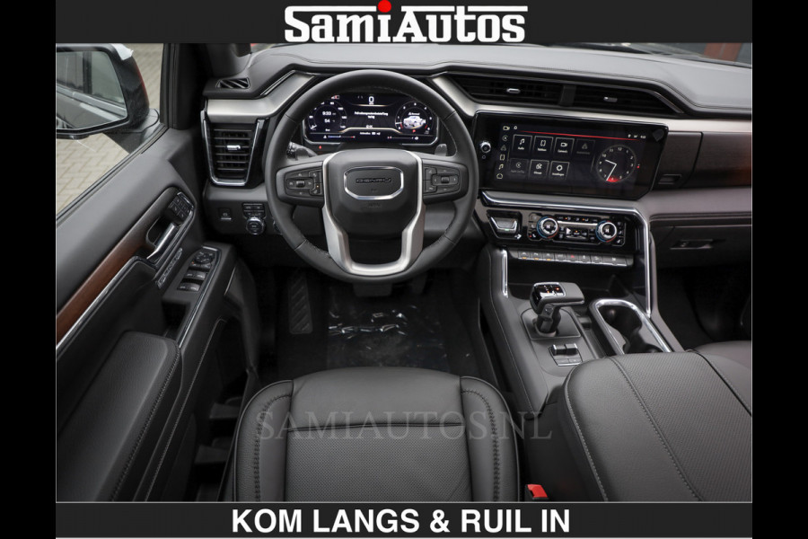 GMC Sierra DENALI 6.2 V8 426PK Full Option | De Meest Luxe Pick-Up in zijn Klasse | Comfortabele Dubbele Cabine met Royale 5 Zitplaatsen | BPM vrij | Nu Leverbaar uit Voorraad | Voorraad Nr 2058 | De specialist in Amerikaanse pick‑ups in Nederland en Europa.