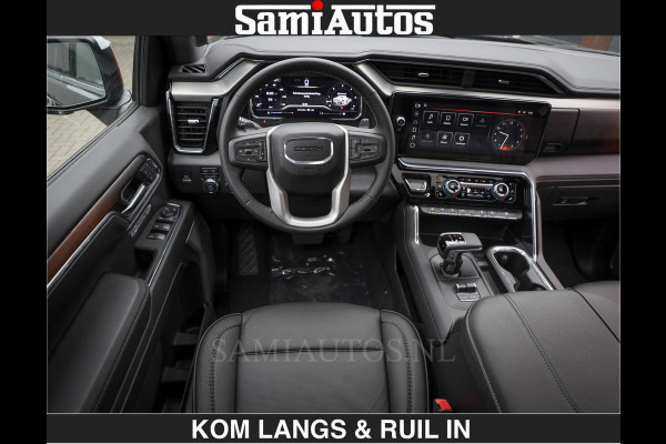GMC Sierra DENALI 6.2 V8 426PK Full Option | De Meest Luxe Pick-Up in zijn Klasse | Comfortabele Dubbele Cabine met Royale 5 Zitplaatsen | BPM vrij | Nu Leverbaar uit Voorraad | Voorraad Nr 2058 | De specialist in Amerikaanse pick‑ups in Nederland en Europa.