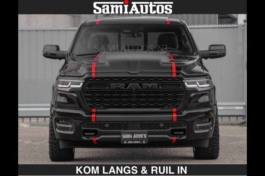 Dodge Ram Limited 540 PK | HUD | LUCHTVERING | MASSAGE | PASSAGIERSSCHERM | De Meest Luxe en Volle Pick-Up in zijn Klasse | Comfortabele Dubbele Cabine met Royale 5 Zitplaatsen | Voorraadnummer: 2370 - 5411 | De specialist in Amerikaanse pick‑ups in Nederland en Europa.