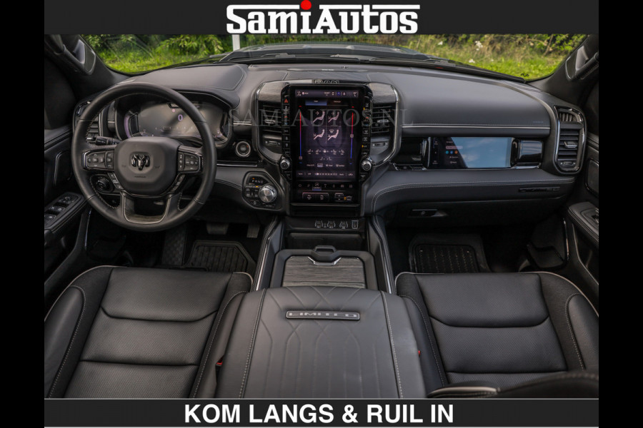 Dodge Ram Limited 540 PK | HUD | LUCHTVERING | MASSAGE | PASSAGIERSSCHERM | De Meest Luxe en Volle Pick-Up in zijn Klasse | Comfortabele Dubbele Cabine met Royale 5 Zitplaatsen | Voorraadnummer: 2370 - 5411 | De specialist in Amerikaanse pick‑ups in Nederland en Europa.