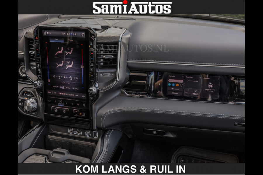 Dodge Ram Limited 540 PK | HUD | LUCHTVERING | MASSAGE | PASSAGIERSSCHERM | De Meest Luxe en Volle Pick-Up in zijn Klasse | Comfortabele Dubbele Cabine met Royale 5 Zitplaatsen | Voorraadnummer: 2370 - 5411 | De specialist in Amerikaanse pick‑ups in Nederland en Europa.
