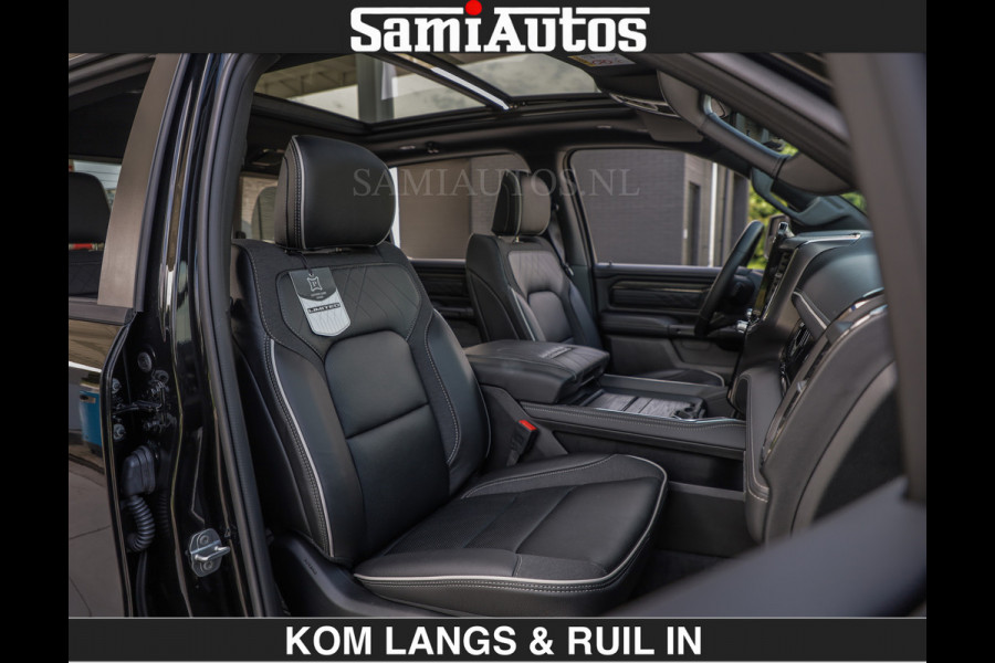 Dodge Ram Limited 540 PK | HUD | LUCHTVERING | MASSAGE | PASSAGIERSSCHERM | De Meest Luxe en Volle Pick-Up in zijn Klasse | Comfortabele Dubbele Cabine met Royale 5 Zitplaatsen | Voorraadnummer: 2370 - 5411 | De specialist in Amerikaanse pick‑ups in Nederland en Europa.