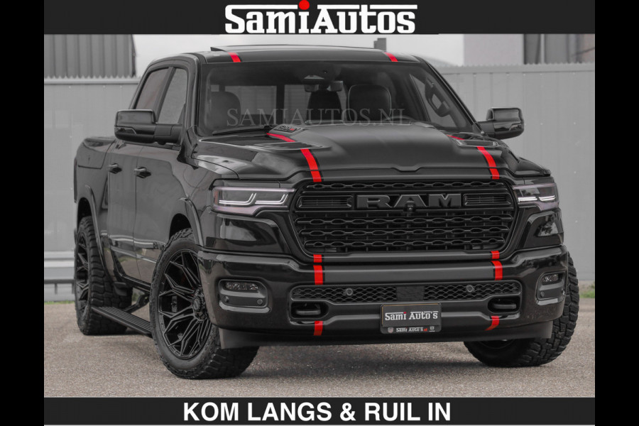 Dodge Ram Limited 540 PK | HUD | LUCHTVERING | MASSAGE | PASSAGIERSSCHERM | De Meest Luxe en Volle Pick-Up in zijn Klasse | Comfortabele Dubbele Cabine met Royale 5 Zitplaatsen | Voorraadnummer: 2370 - 5411 | De specialist in Amerikaanse pick‑ups in Nederland en Europa.