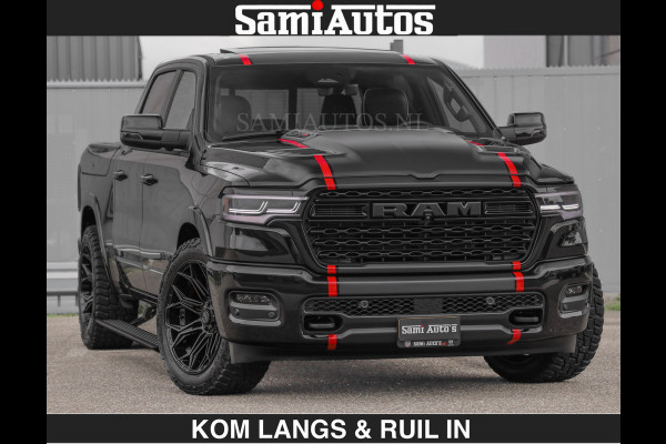 Dodge Ram Limited 540 PK | HUD | LUCHTVERING | MASSAGE | PASSAGIERSSCHERM | De Meest Luxe en Volle Pick-Up in zijn Klasse | Comfortabele Dubbele Cabine met Royale 5 Zitplaatsen | Voorraadnummer: 2370 - 5411 | De specialist in Amerikaanse pick‑ups in Nederland en Europa.