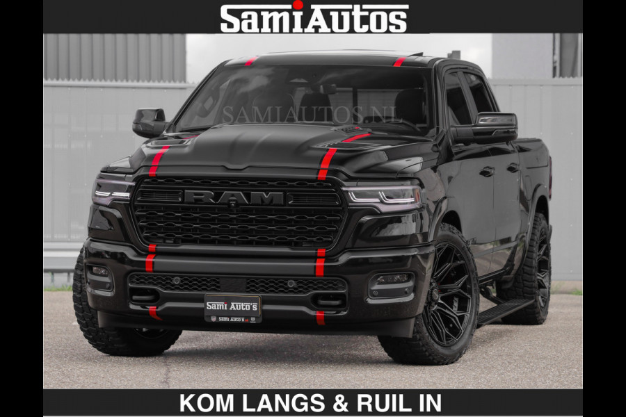 Dodge Ram Limited 540 PK | HUD | LUCHTVERING | MASSAGE | PASSAGIERSSCHERM | De Meest Luxe en Volle Pick-Up in zijn Klasse | Comfortabele Dubbele Cabine met Royale 5 Zitplaatsen | Voorraadnummer: 2370 - 5411 | De specialist in Amerikaanse pick‑ups in Nederland en Europa.