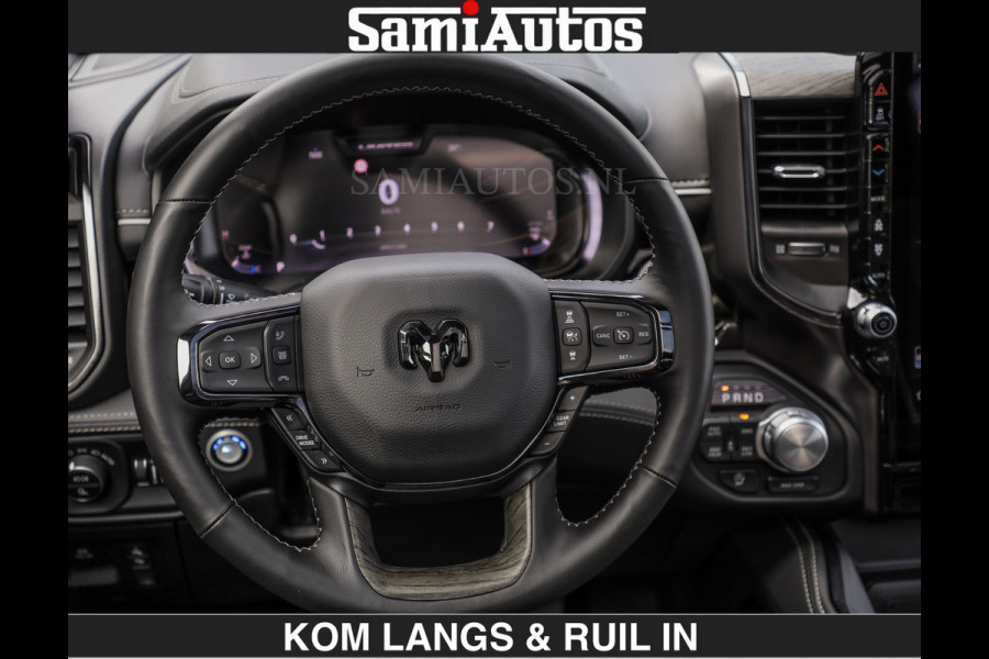 Dodge Ram Limited 540 PK | HUD | LUCHTVERING | MASSAGE | PASSAGIERSSCHERM | De Meest Luxe en Volle Pick-Up in zijn Klasse | Comfortabele Dubbele Cabine met Royale 5 Zitplaatsen | Voorraadnummer: 2370 - 5411 | De specialist in Amerikaanse pick‑ups in Nederland en Europa.