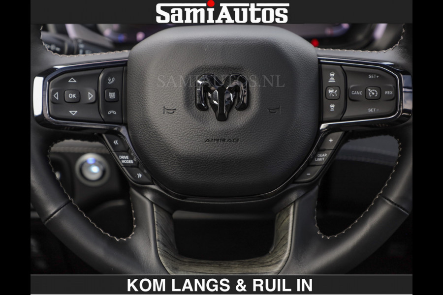 Dodge Ram Limited 540 PK | HUD | LUCHTVERING | MASSAGE | PASSAGIERSSCHERM | De Meest Luxe en Volle Pick-Up in zijn Klasse | Comfortabele Dubbele Cabine met Royale 5 Zitplaatsen | Voorraadnummer: 2370 - 5411 | De specialist in Amerikaanse pick‑ups in Nederland en Europa.