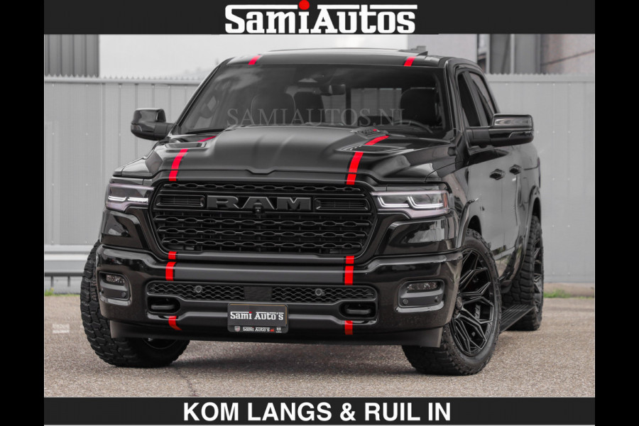 Dodge Ram Limited 540 PK | HUD | LUCHTVERING | MASSAGE | PASSAGIERSSCHERM | De Meest Luxe en Volle Pick-Up in zijn Klasse | Comfortabele Dubbele Cabine met Royale 5 Zitplaatsen | Voorraadnummer: 2370 - 5411 | De specialist in Amerikaanse pick‑ups in Nederland en Europa.