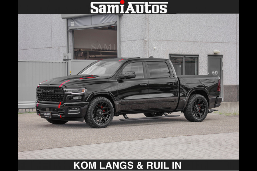 Dodge Ram Limited 540 PK | HUD | LUCHTVERING | MASSAGE | PASSAGIERSSCHERM | De Meest Luxe en Volle Pick-Up in zijn Klasse | Comfortabele Dubbele Cabine met Royale 5 Zitplaatsen | Voorraadnummer: 2370 - 5411 | De specialist in Amerikaanse pick‑ups in Nederland en Europa.