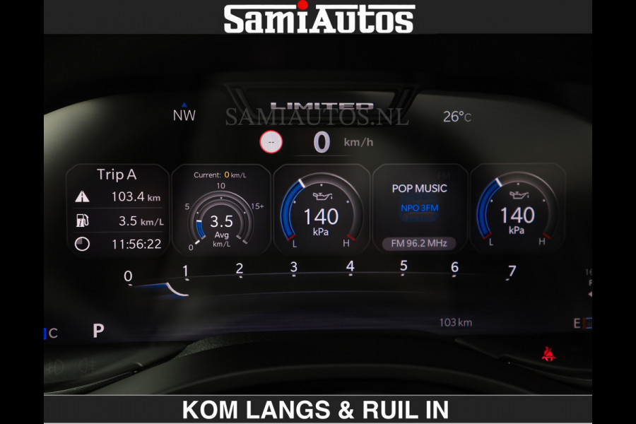 Dodge Ram Limited 540 PK | HUD | LUCHTVERING | MASSAGE | PASSAGIERSSCHERM | De Meest Luxe en Volle Pick-Up in zijn Klasse | Comfortabele Dubbele Cabine met Royale 5 Zitplaatsen | Voorraadnummer: 2370 - 5411 | De specialist in Amerikaanse pick‑ups in Nederland en Europa.