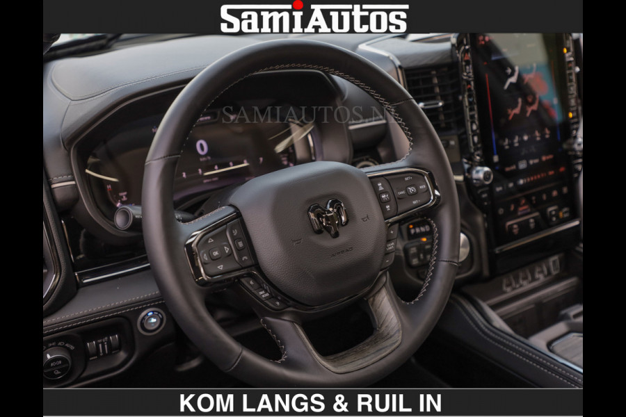 Dodge Ram Limited 540 PK | HUD | LUCHTVERING | MASSAGE | PASSAGIERSSCHERM | De Meest Luxe en Volle Pick-Up in zijn Klasse | Comfortabele Dubbele Cabine met Royale 5 Zitplaatsen | Voorraadnummer: 2370 - 5411 | De specialist in Amerikaanse pick‑ups in Nederland en Europa.