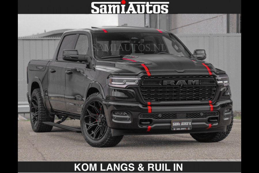 Dodge Ram Limited 540 PK | HUD | LUCHTVERING | MASSAGE | PASSAGIERSSCHERM | De Meest Luxe en Volle Pick-Up in zijn Klasse | Comfortabele Dubbele Cabine met Royale 5 Zitplaatsen | Voorraadnummer: 2370 - 5411 | De specialist in Amerikaanse pick‑ups in Nederland en Europa.